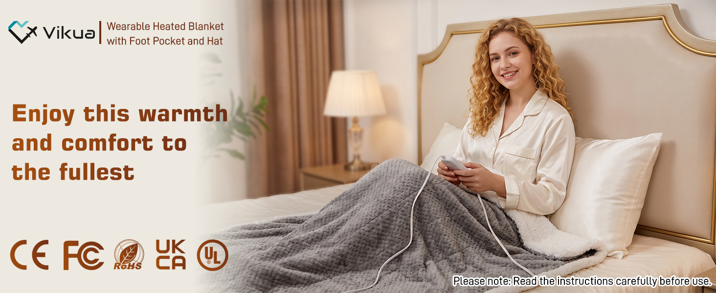 wearable heated blanket