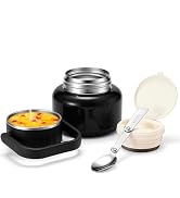 eedabros 16.9oz Soup Thermo for Hot Food Kids &amp; Adults, 316 Stainless Steel Insulated Food Jar wi...
