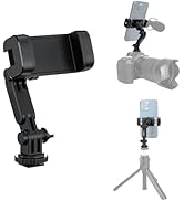 JJC Camera Phone Holder Phone Tripod Mount Adapter for iPhone Smartphone, Cold Shoe Mount for DSL...
