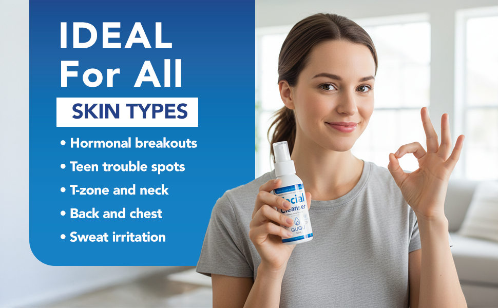 facial spray, hydrochloric acid, antibacterial spray, face care, acne, cystic acne treatment