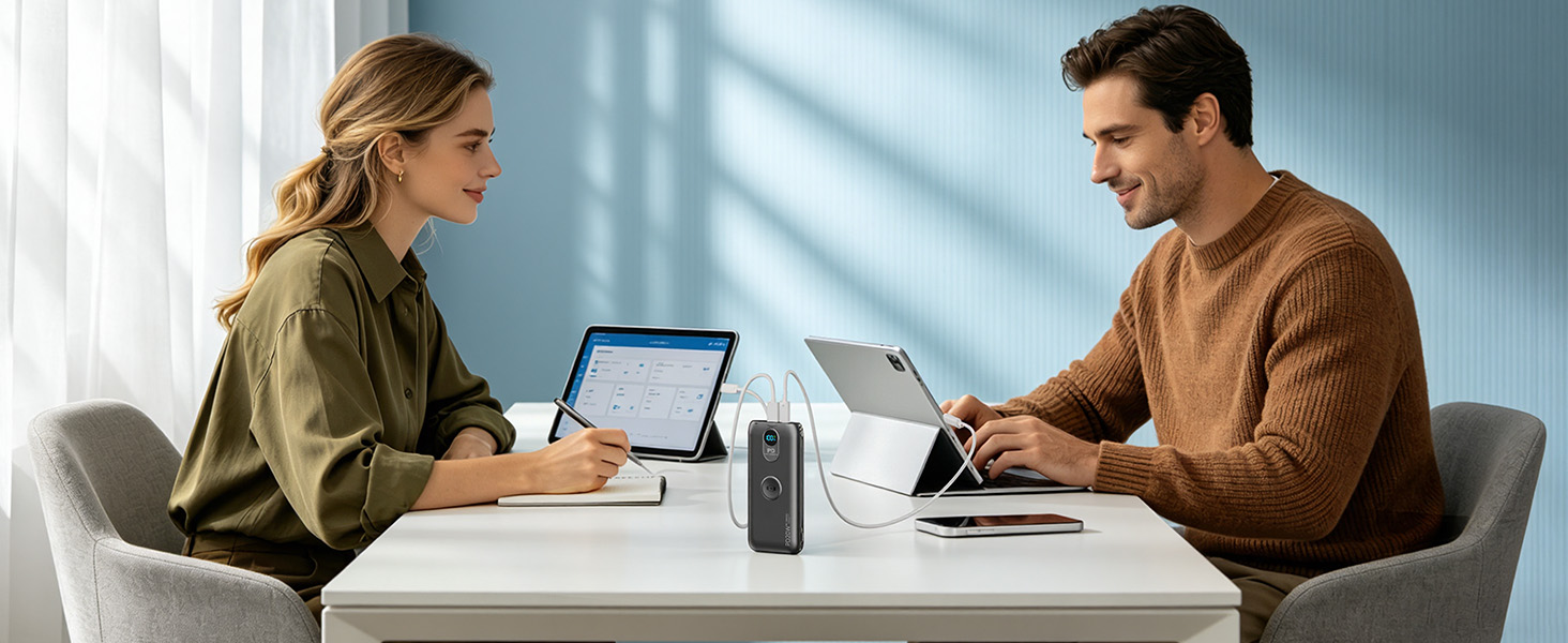 Multi-device charger, share power with family or friends.