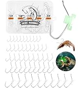 UCEC Luminous Live Shrimp Hooks High Carbon Steel Fishing Hooks Saltwater Corrosion Resistant Bar...
