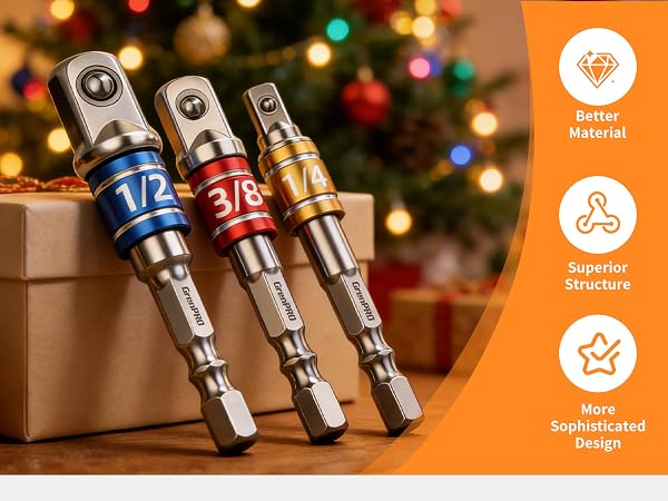 Socket Adapter Set: perfect gift for men, ideal for Christmas, birthdays, and special occasions