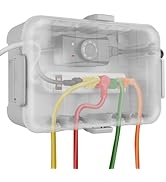 Flemoon Large Outdoor Electrical Box with Transparent Lid, IP54 Waterproof Box with Clear Cover, ...