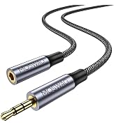 MOSWAG 2.5mm Male to 3.5mm Female Stereo Audio Jack Adapter Cable,Headphone Stereo Audio Converte...