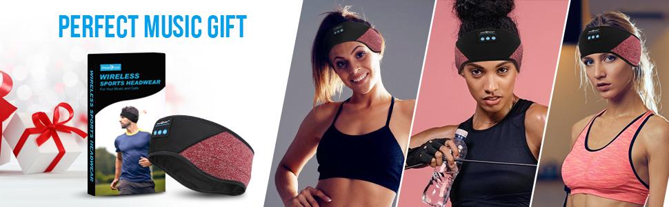 bluetooth sleep headphones sleeping eye music mask headband earbuds wireless