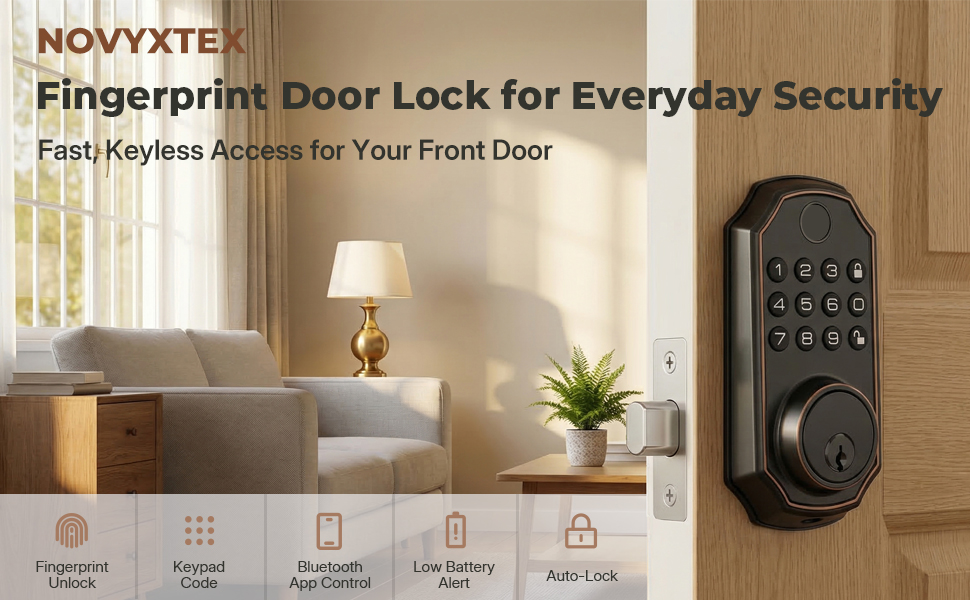 Fingerprint Door Lock for Everyday Security