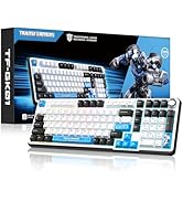 Transformers GK01 Wireless Mechanical Keyboard with Knob,101 Keys RGB Creamy Gaming Keyboard, BT5...