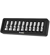 Renekton 3/8 Inch Drive Universal Joint Socket Set, Swivel Socket Set, Metric Flex Socket Set, 12...
