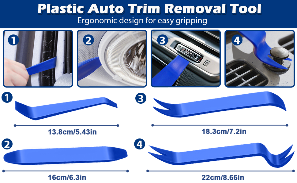 4 Pcs Auto Trim Removal Tool Kit