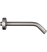 Enoughtmen Shower Arm with Flange +Tape,Stainless Steel Shower Head Extension Arm,Wall-Mounted fo...