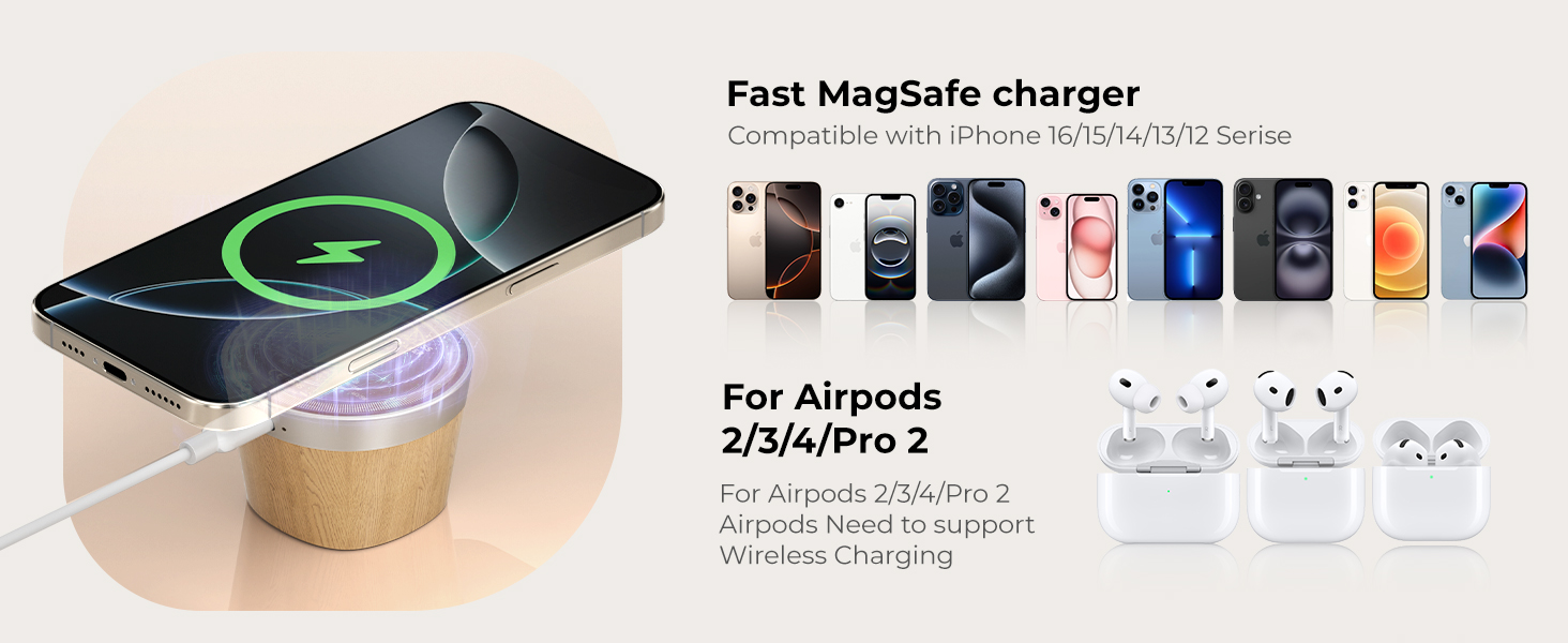 15W Magnetic Wireless Charger 