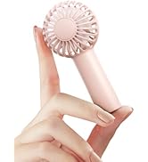 SWEETFULL Mini Portable Fan Powerful Handheld Fan Rechargeable,3 Speeds Personal Small Hand Fan f...