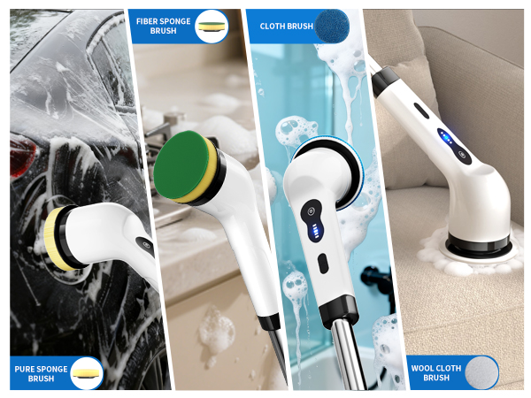 bathroom scrubber shower brush for cleaning shower scrubber with long handle