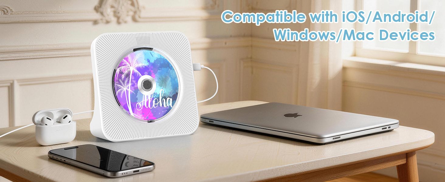 cd player with speakers