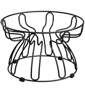 Raised Cat Bowl Stand Metal - Elevated Cat Food Dish Holder with Anti-Slip Sleeves - Lifted Feedi...