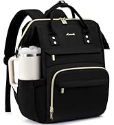 LOVEVOOK Laptop Backpack for Women with Giant Tumbler Holder Pocket,15.6 inch Waterproof Travel B...