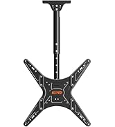 ELIVED Outdoor Ceiling TV Mount for Most 26-65 Inch TVs, Weatherproof TV Hanging Bracket Anti-Rus...