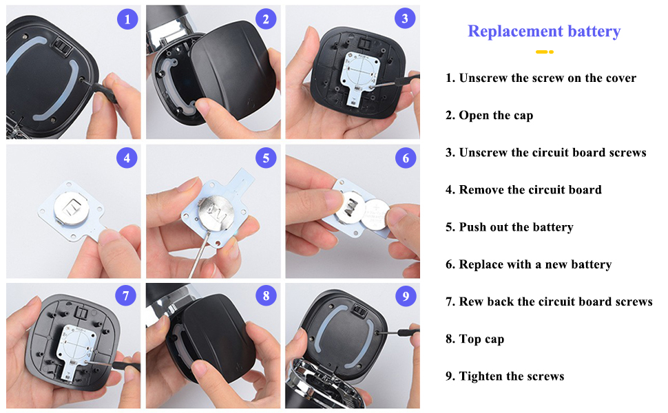 Battery Replacement Instructions Fathers Day Gift from Wife