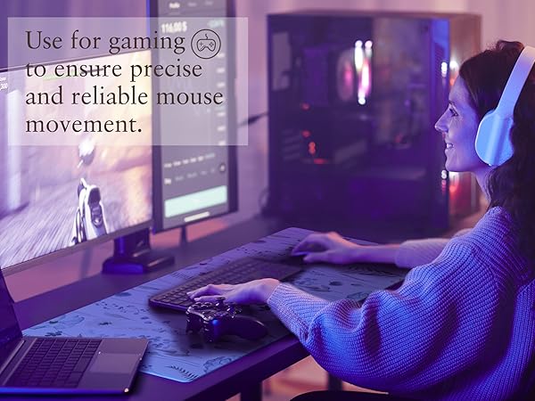 Use for gaming to ensure precise and reliable mouse movement.