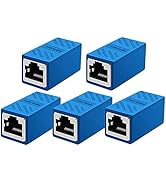 Dingsun RJ45 Coupler Female to Female Ethernet Coupler for Cat7/Cat6/Cat5/Cat5e Network Cable Ext...