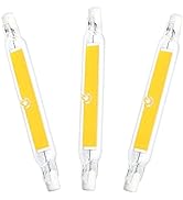 118mm 10W R7S LED Bulb (3 Pack) 100W Halogen Equivalent 118mm J-Type 10W 120V R7S Base 3000K Warm...