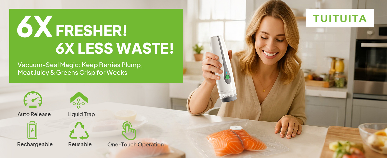 Compact Vacuum Sealer for Food