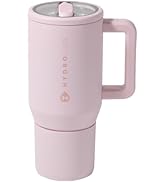 HydroJug Traveler - Modern 20 oz Tumbler with Handle &amp; Simple Flip Straw - Car Cup Holder Friendl...