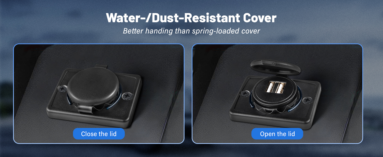 Dual USB car charger socket