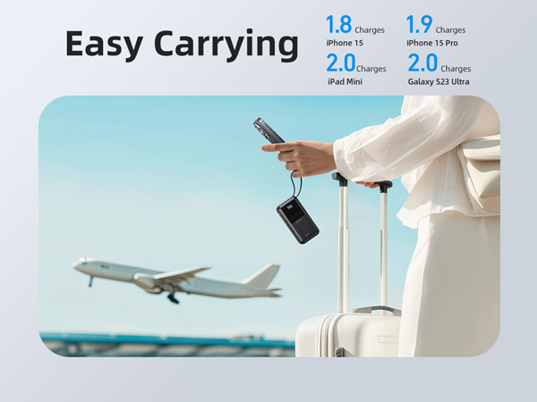 30w power bank fast charger portable