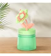 Cute Flower Mini Humidifier, 260ml Gardenia Desktop Humidifiers for Bedroom, Portable Small Cool ...