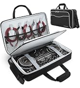 AUROTIER DJ Bag for DDJ-FLX4/DDJ 200/DDJ 400/DDJ REV1, Padded DJ Controller Crossbody Bag with 4 ...