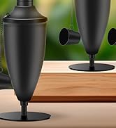 ZSPENG 2 Pack Metal Tabletop Torches ,22 oz Citronella Torches for Outside, Refillable Outdoor Fl...