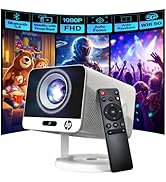 HP MC425 Mini Portable Projector with WiFi and Bluetooth, Native 1080P Full HD, Smart TV, Built-i...