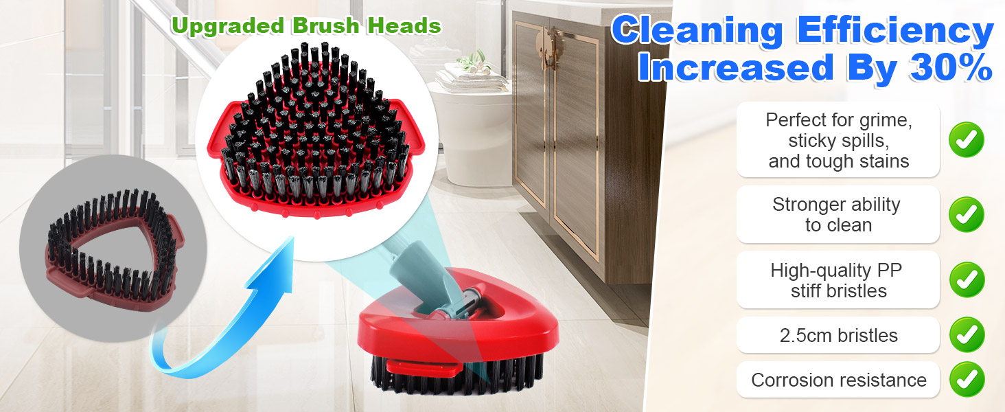 O-Cedar EasyWring 2 Tank Spin Mop Handle Mop Base &amp;amp; Mop Brush Combo