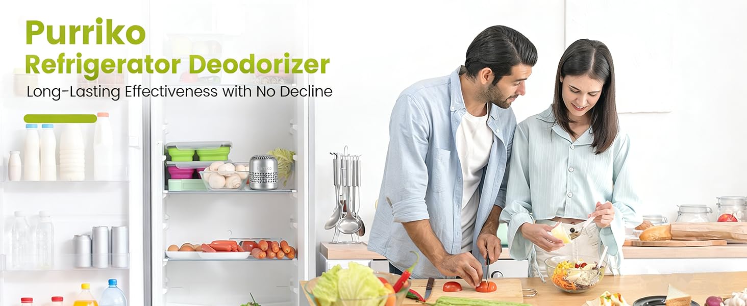 Unique,Powerful CH-Cut Technology,Elegant Design: The 10-Year Fridge Deodorizer