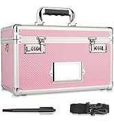 LOCKCURX File Organizer Storage Box - Combination Lock Box with Label Slot, Lockable Storage Box,...