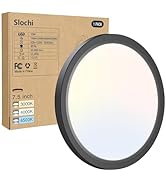 1PACK LED Flush Mount Ceiling Light Fixture, 3000K-4000K-6500K &amp; 100W Equivalent Modern Kitchen C...