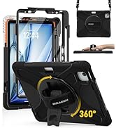 BRAECN for iPad Air 11 Inch M3 2025/M2 2024 Case (Air 6th Gen),Shockproof Silicone with Screen Pr...
