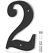 House Numbers 2, Emotionlite House Address Numbers, Black Large Modern House Numbers for Outside,...