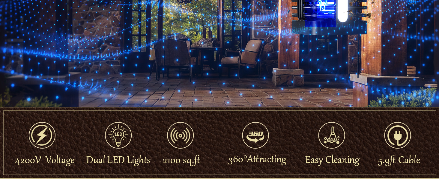 bug zapper outdoor 4200v