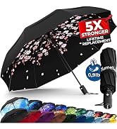TUMELLA Strongest Windproof Travel Umbrella (Compact, Superior &amp; Beautiful), Small Strong but Lig...