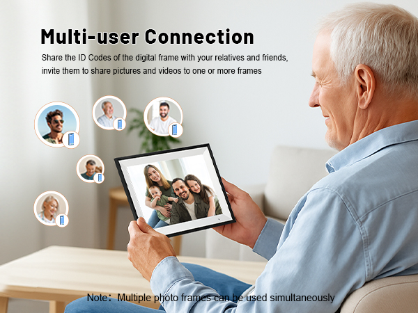 photo frame electronic digital picture frames load from phone