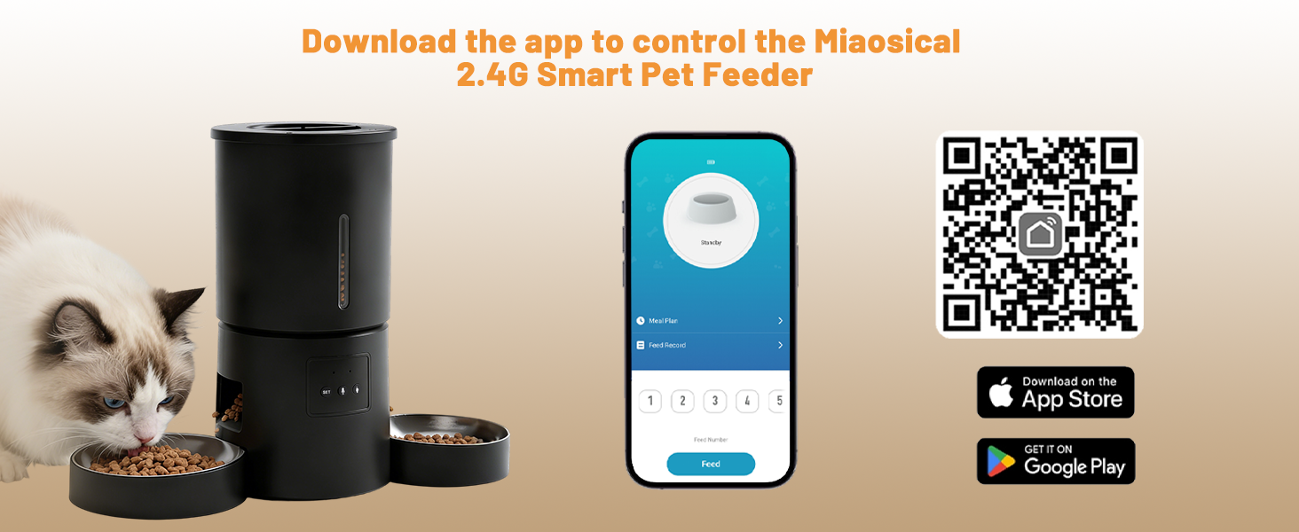 automatic cat feeder 2 cats