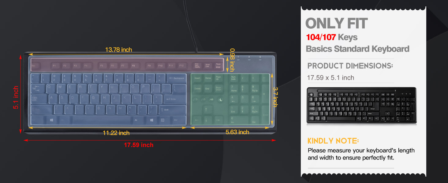 standard Keyboard Protector Skin