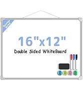 MaxGear Double-Sided Dry Erase Board for Wall, 16