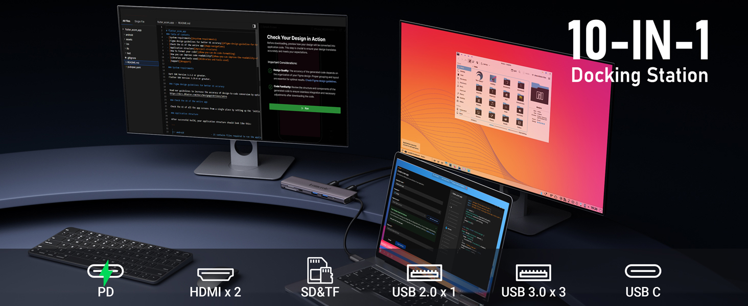 10 in 1 docking station