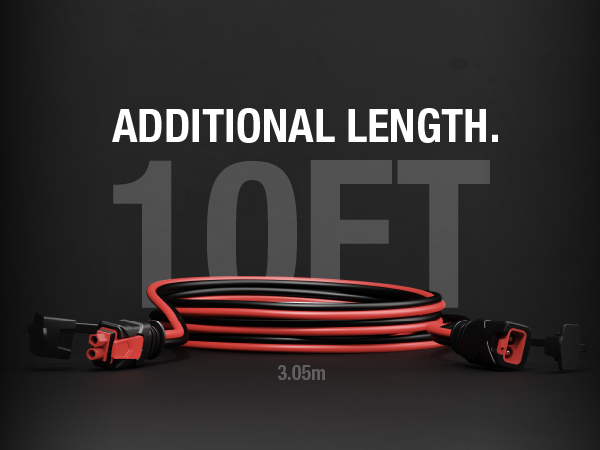 NOCO GC004 X-Connect 10-Foot (3m) Extension Cable Accessory For NOCO Genius Smart Battery Chargers