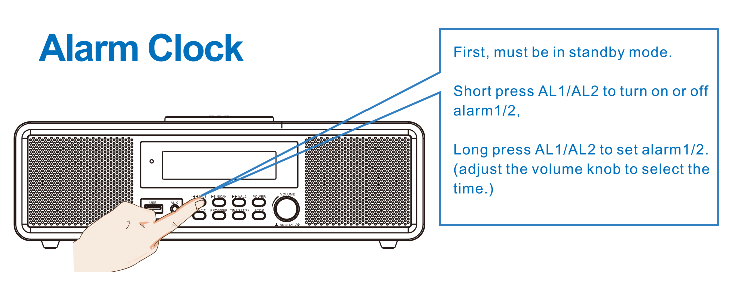 alarm clock radio cd player