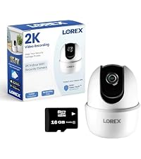 Lorex Classic App | 2K Dual Lens Indoor Pan-Tilt Wi-Fi Security Camera | Color Night Vision | Smart ...